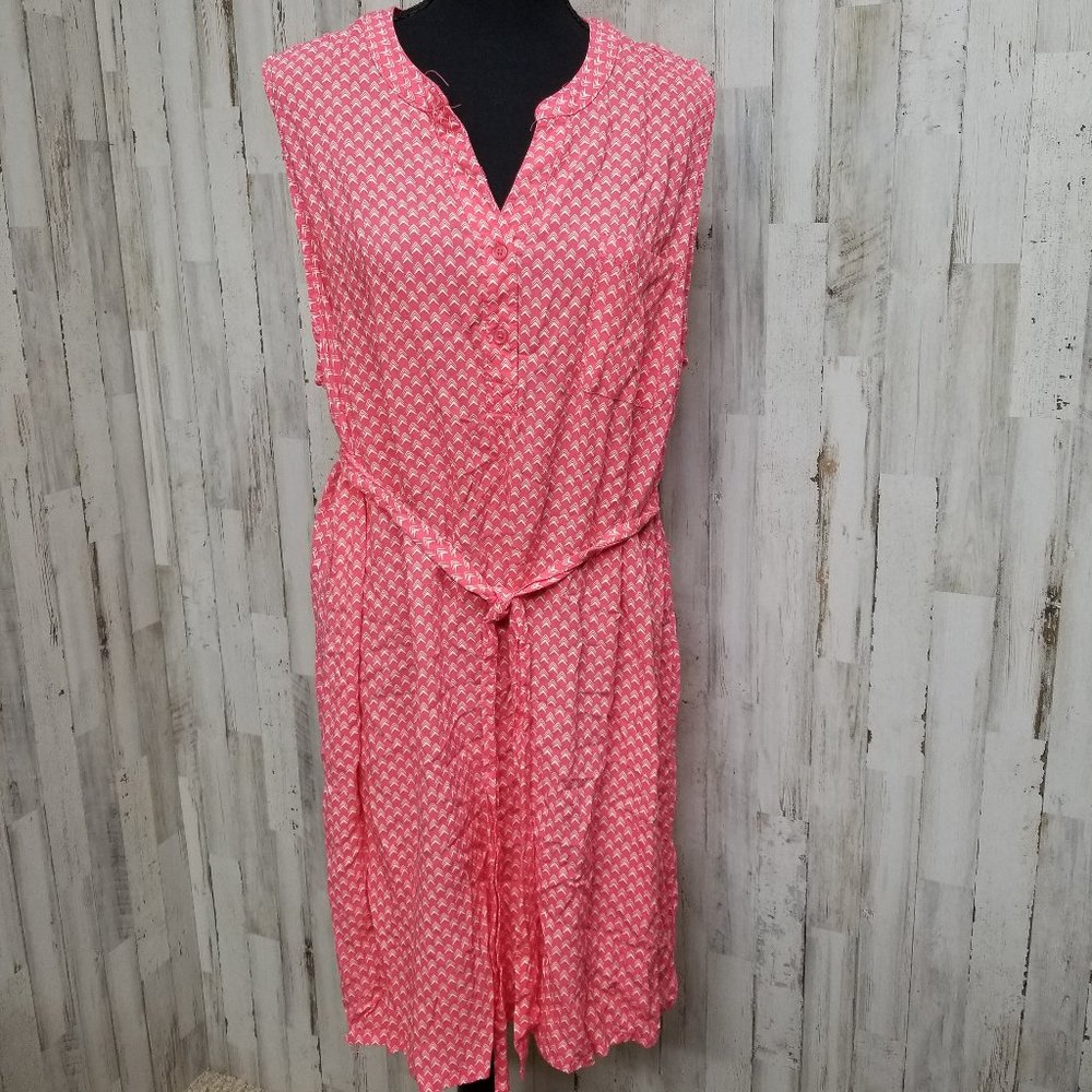 Faded Glory Coral Sleeveless Dress XXL